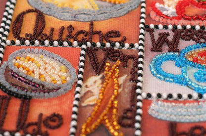 Bead Embroidery Kit Gourmet DIY Abris Art