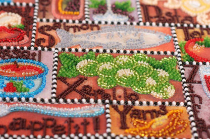 Bead Embroidery Kit Gourmet DIY Abris Art