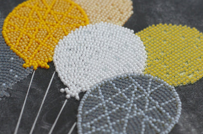 Bead Embroidery Kit Baby elephant DIY Abris Art