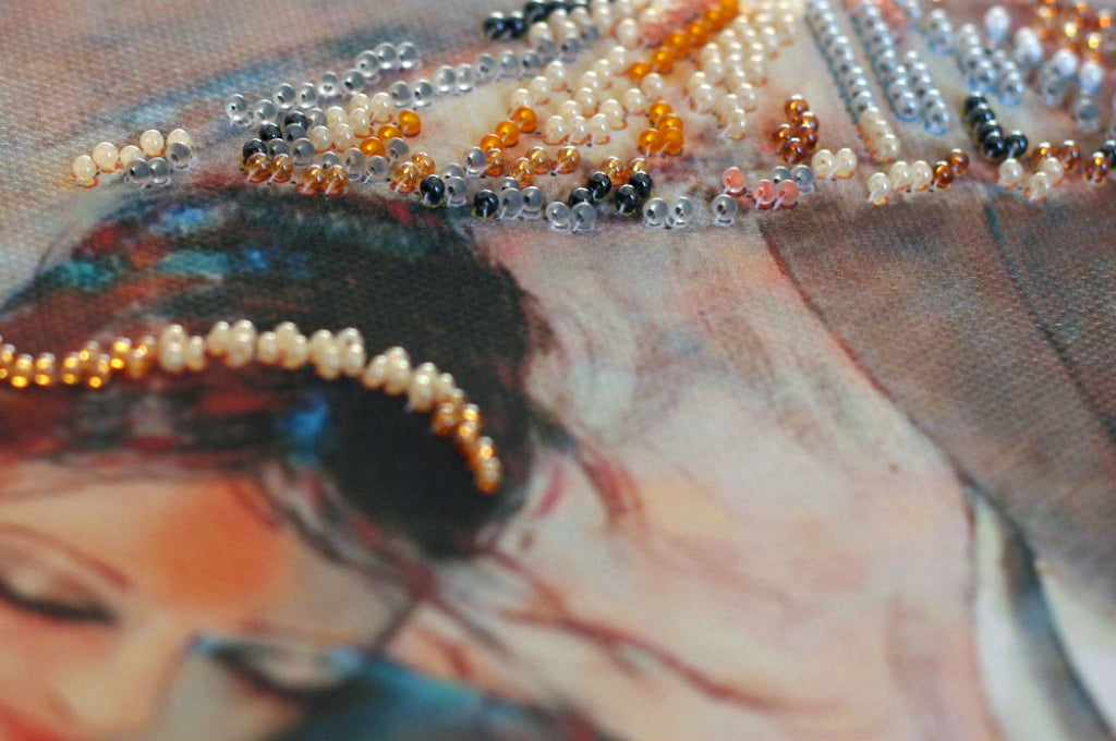 Bead Embroidery Kit Ballerina DIY Abris Art