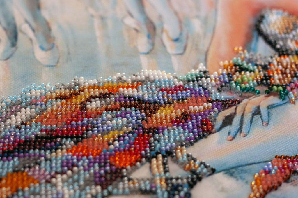 Bead Embroidery Kit Ballerina DIY Abris Art