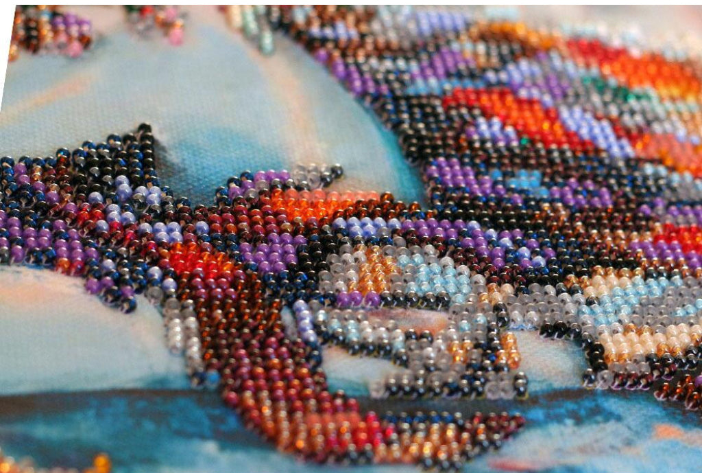 Bead Embroidery Kit Ballerina DIY Abris Art