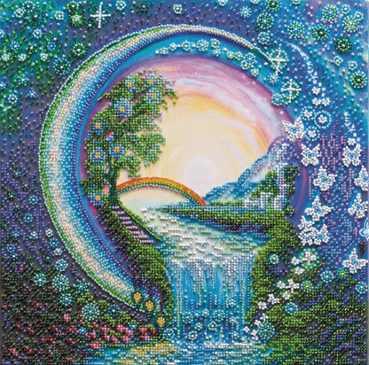 Bead Embroidery Kit Crystal spray DIY Abris Art