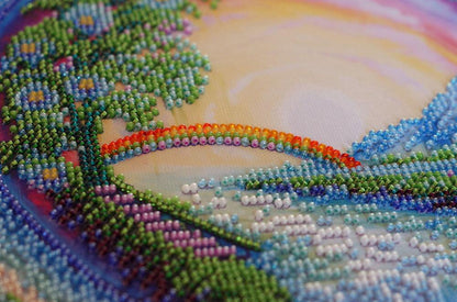 Bead Embroidery Kit Crystal spray DIY Abris Art