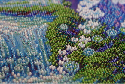 Bead Embroidery Kit Crystal spray DIY Abris Art