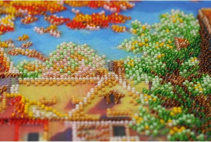 Bead Embroidery Kit Fall Autumn DIY Abris Art
