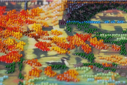 Bead Embroidery Kit Fall Autumn DIY Abris Art
