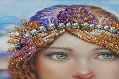 Bead Embroidery Kit Mermaid DIY Abris Art