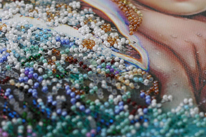 Bead Embroidery Kit Mermaid DIY Abris Art
