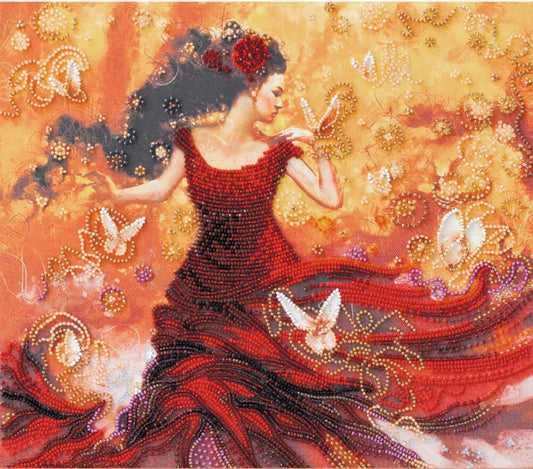 Bead Embroidery Kit Dancer DIY Abris Art