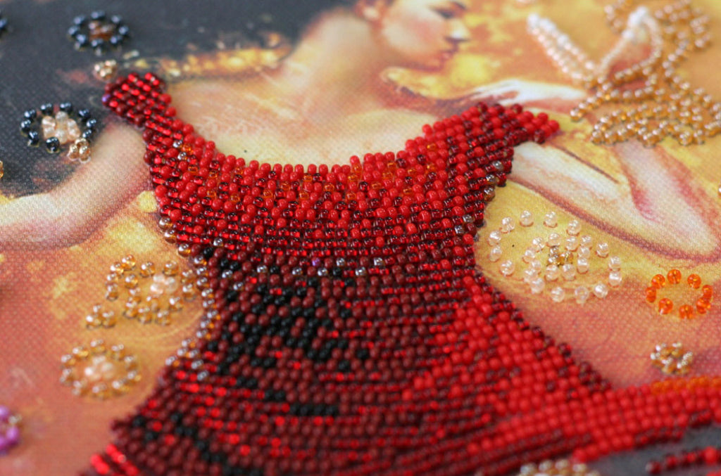 Bead Embroidery Kit Dancer DIY Abris Art