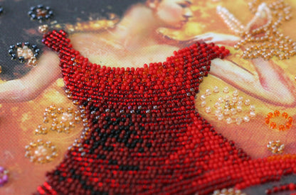 Bead Embroidery Kit Dancer DIY Abris Art