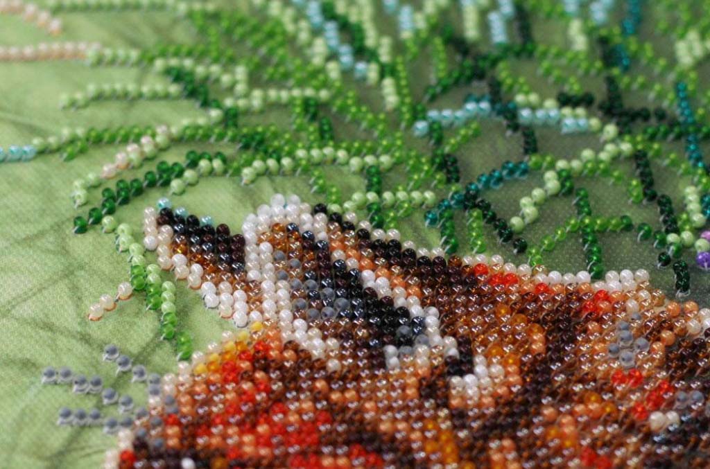 Perlenstickerei-Set Chamäleon DIY Abris Art
