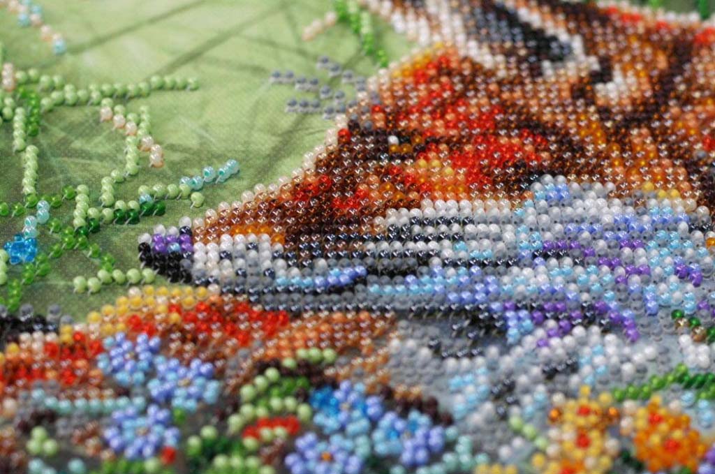Perlenstickerei-Set Chamäleon DIY Abris Art