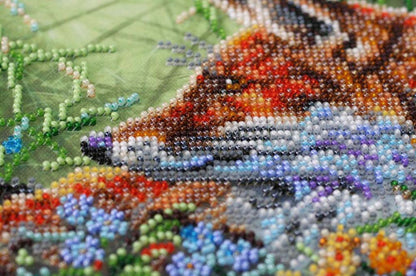 Bead Embroidery Kit Fox DIY Abris Art