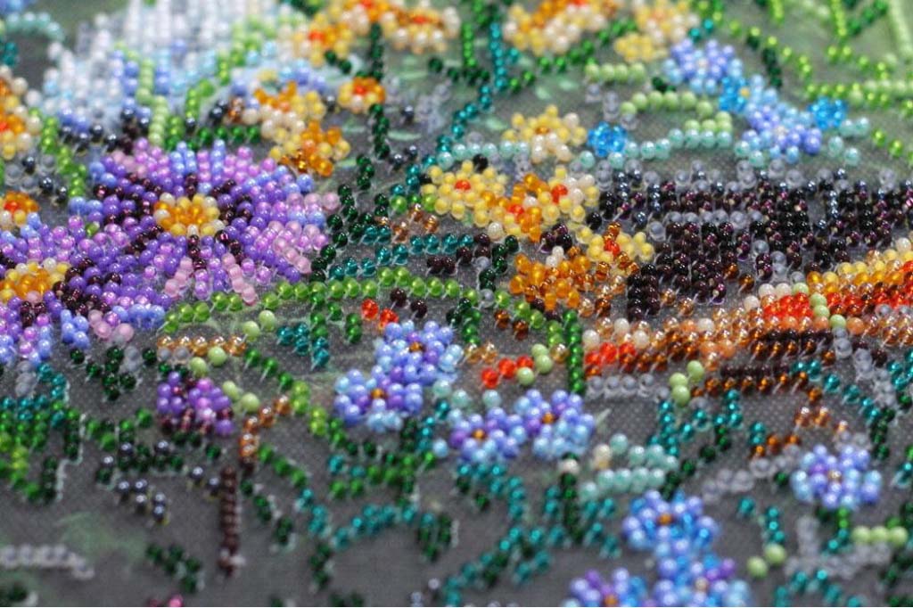 Perlenstickerei-Set Chamäleon DIY Abris Art