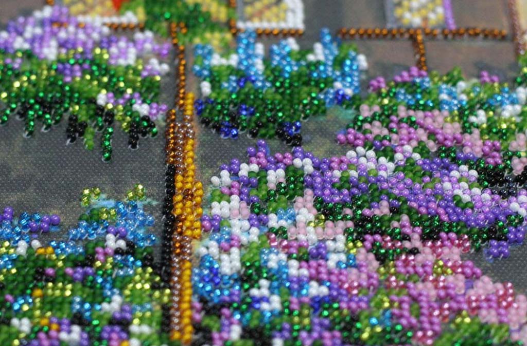 Perlenstickerei-Set Winterlandschaft DIY