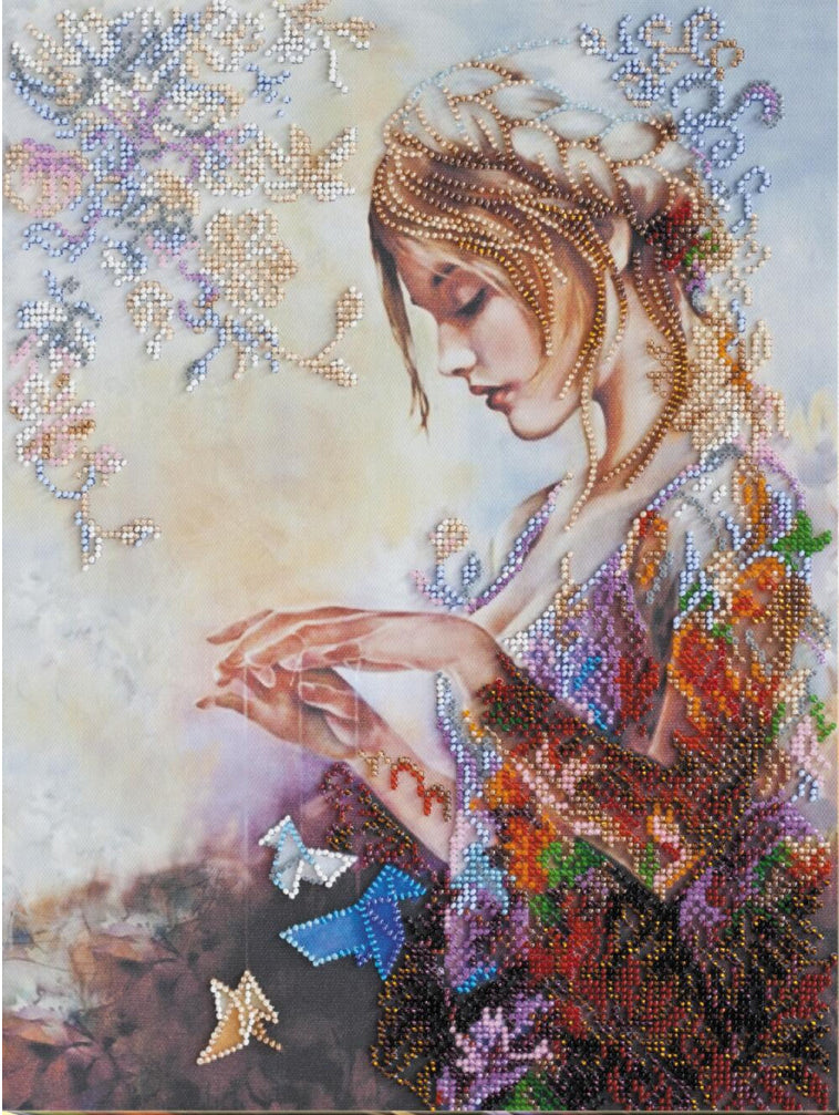 Bead Embroidery Kit Dreaming DIY Abris Art