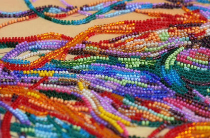 Bead Embroidery Kit Playful wind DIY Abris Art