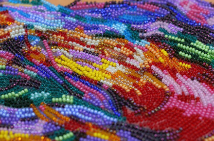 Bead Embroidery Kit Playful wind DIY Abris Art