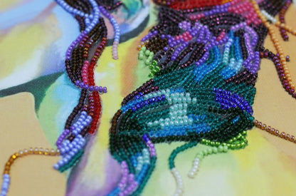 Bead Embroidery Kit Playful wind DIY Abris Art
