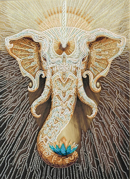 Bead Embroidery Kit Elephant DIY Abris Art