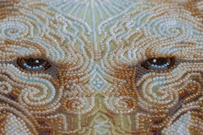 Bead Embroidery Kit Wolf DIY Abris Art
