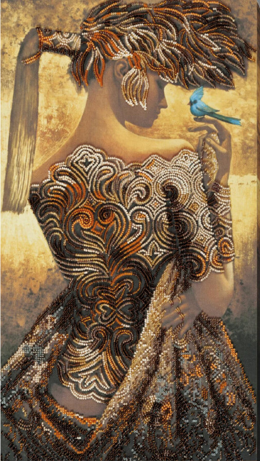 Bead Embroidery Kit Flickering day DIY Abris Art