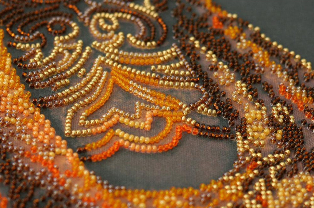 Bead Embroidery Kit Gold of the night DIY Abris Art