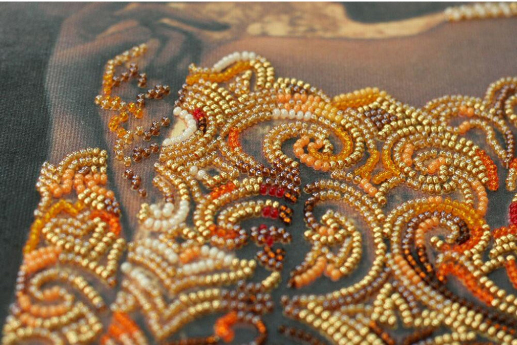 Bead Embroidery Kit Gold of the night DIY Abris Art