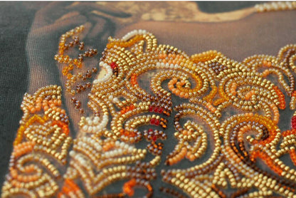 Bead Embroidery Kit Gold of the night DIY Abris Art