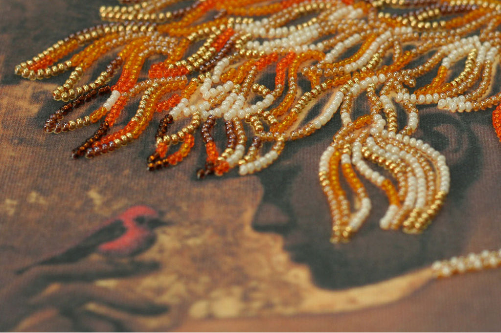 Bead Embroidery Kit Gold of the night DIY Abris Art