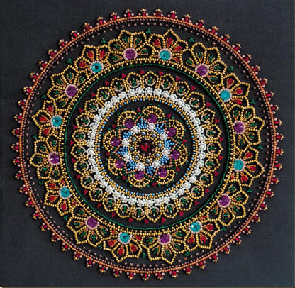 Bead Embroidery Kit Mandala DIY Abris Art