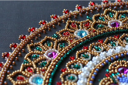 Bead Embroidery Kit Mandala DIY Abris Art