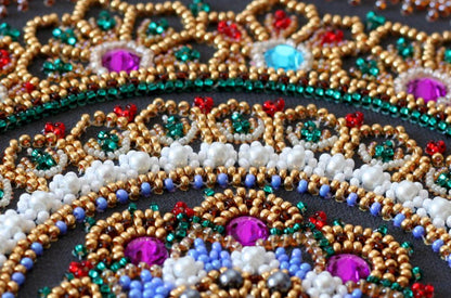 Bead Embroidery Kit Mandala DIY Abris Art