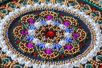 Bead Embroidery Kit Mandala DIY Abris Art