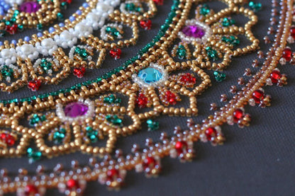 Bead Embroidery Kit Mandala DIY Abris Art