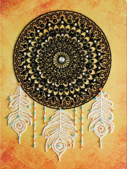 Bead Embroidery Kit Dreamcatcher DIY Abris Art