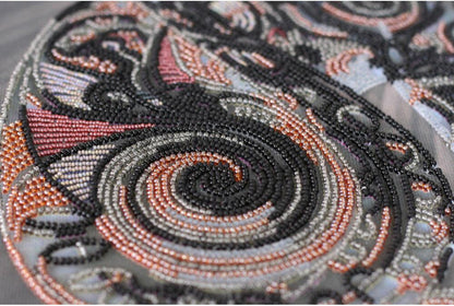 Bead Embroidery Kit Cat DIY Abris Art