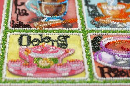 Bead Embroidery Kit Tea DIY Abris Art