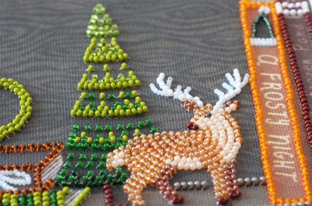 Perlenstickerei Set Herbst Latte DIY