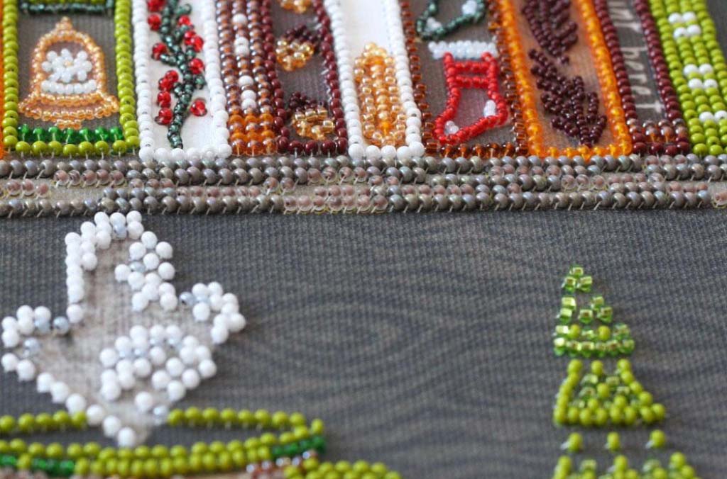 Perlenstickerei Set Herbst Latte DIY