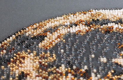 Bead Embroidery Kit Moon DIY Abris Art