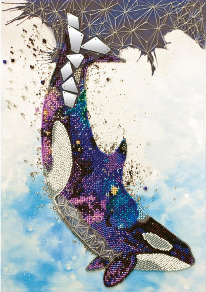 Bead Embroidery Kit Whale DIY Abris Art