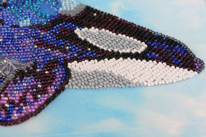Bead Embroidery Kit Whale DIY Abris Art