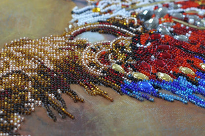 Bead Embroidery Kit Rise DIY Abris Art
