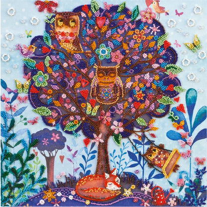 Bead Embroidery Kit Fox dream Owls DIY Abris Art