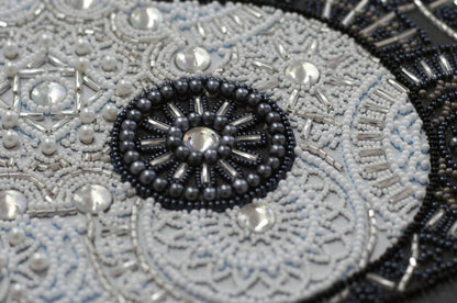 Bead Embroidery Kit Ying and yang DIY Abris Art