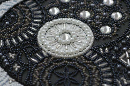 Bead Embroidery Kit Ying and yang DIY Abris Art