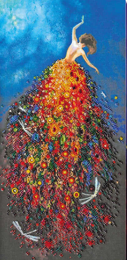 Bead Embroidery Kit Wake me up DIY Abris Art